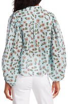 Thumbnail for your product : Alice + Olivia Casey Floral Cotton & Silk Blouse