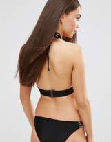 Thumbnail for your product : Wolfwhistle Wolf & Whistle Mirror Trim Black Bikini Top B-F Cup