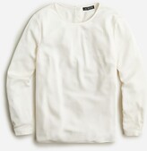 Thumbnail for your product : J.Crew Long-sleeve button-back top in everyday crepe