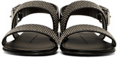 Thumbnail for your product : Giuseppe Zanotti Black Studded Zak Sandals
