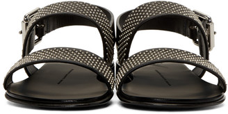 Giuseppe Zanotti Black Studded Zak Sandals