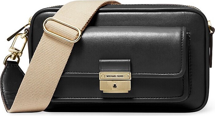 Shoulder bag Michael Kors Ginny Medium in black leather