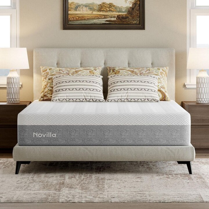 Novilla 12 in. Medium to Firm Gel Memory Foam Tight Top King Mattress, OEKO-TEX Standard 100 Certification Mattresses