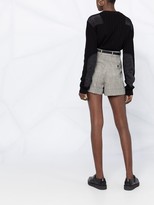 Thumbnail for your product : Alexander McQueen Checked High-Waisted Shorts