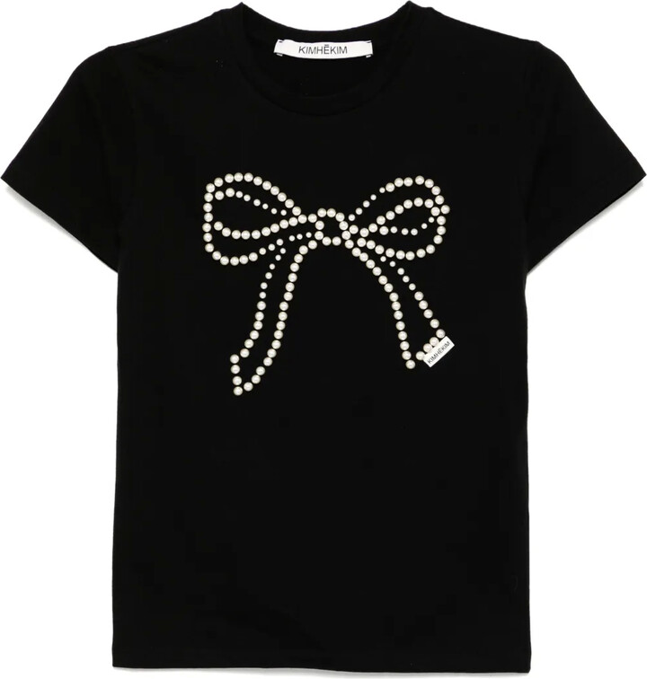Kimhekim pearl-embellished T-shirt