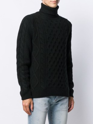 Alanui Cable-Knit Roll-Neck Jumper