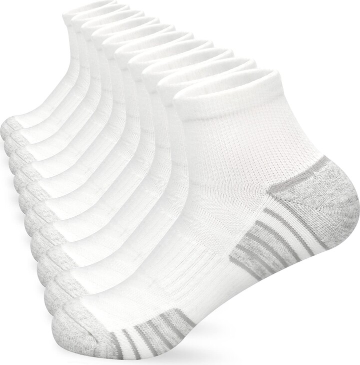 Smlper Womens White Trainer Ankle Socks 47 Running Sports Socks Anti