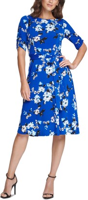 Jessica Howard Petite Floral Jersey Dress