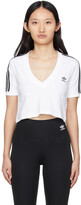 Thumbnail for your product : adidas White Adicolor Classics Cropped T-Shirt