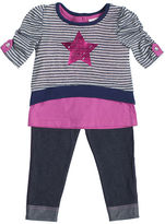 Thumbnail for your product : Little Lass 2-pc. Short-Sleeve Top and Leggings Set - Girls 2-6