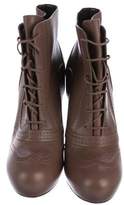 Thumbnail for your product : Bottega Veneta Leather Platform Ankle Boots