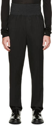 Thamanyah Black Accent Waistband Trousers