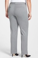 Thumbnail for your product : Halogen 'Taylor' Trim Detail Straight Leg Suit Pants (Plus Size)