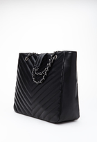 Thumbnail for your product : Forever 21 FOREVER 21+ Quilted Chevron Tote