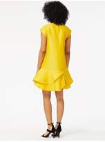Thumbnail for your product : Oscar de la Renta Ochre Silk-Gazar Cocktail Dress