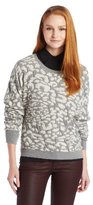 Thumbnail for your product : DKNY Women's Cheetah Jacquard Dolman Sleeve Sweater