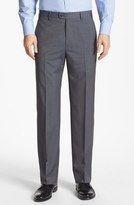 Thumbnail for your product : Zanella 'Todd' Flat Front Wool Trousers
