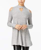 Thumbnail for your product : BCX Juniors' Cold-Shoulder Choker Sweater
