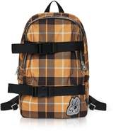 Thumbnail for your product : McQ Bunny Skater Yellow Tartan Nylon Clip Backpack
