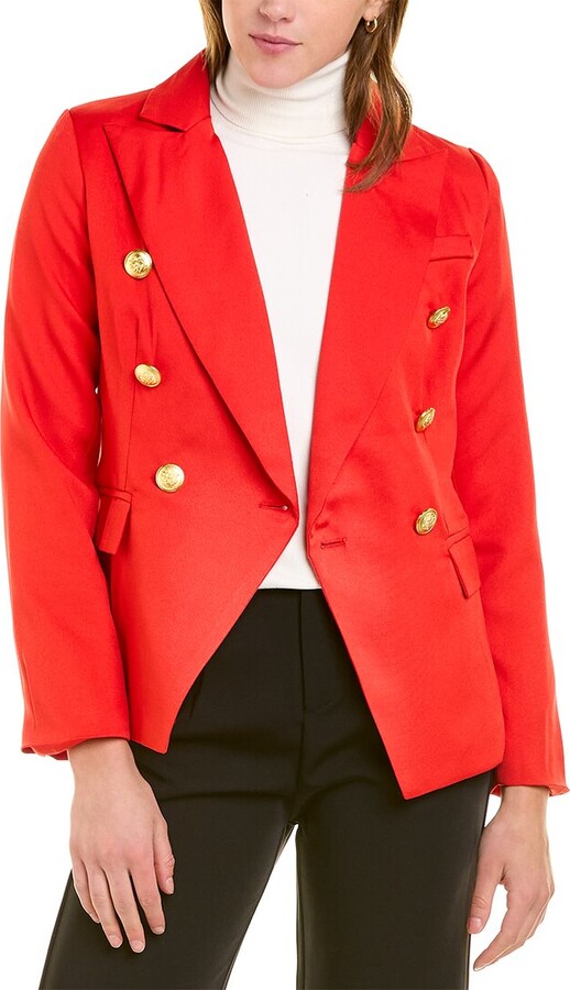Colette Rose Double-Breasted Jacket - ShopStyle Blazers