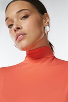Thumbnail for your product : Karen Millen Curve Half Sleeve Funnel Neck Jersey Top