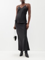 Thumbnail for your product : Frame V-neck Silk-satin Cami Top
