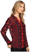 Thumbnail for your product : Hale Bob Mixed Matters Silk Blouse