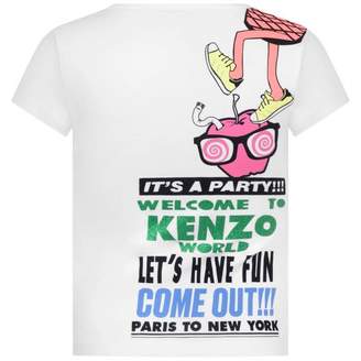 Kenzo KidsGirls White Food Fiesta Darie Top