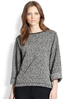 Thumbnail for your product : By Malene Birger Black and White Jersey Tweed Sweater