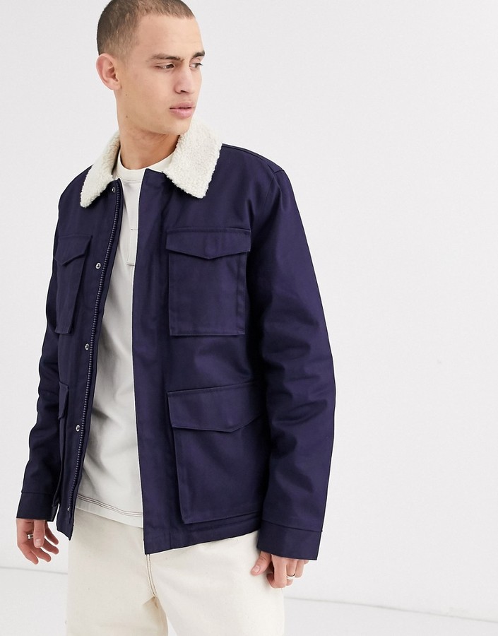 collared fleece jacket