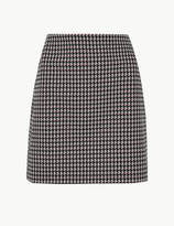 Thumbnail for your product : Marks and Spencer Dogtooth Checked Jersey A-Line Skirt