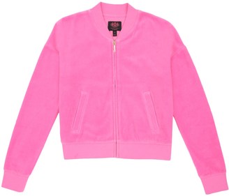 Juicy Couture Outlet - GIRLS LOGO VELOUR CRYSTAL COUTURE WESTWOOD JACKET