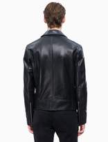 Thumbnail for your product : Calvin Klein Leather Biker Jacket