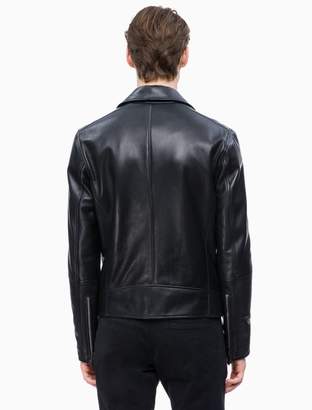 Calvin Klein Leather Biker Jacket
