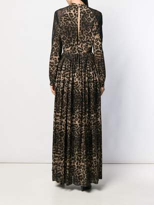 John Richmond leopard print maxi dress