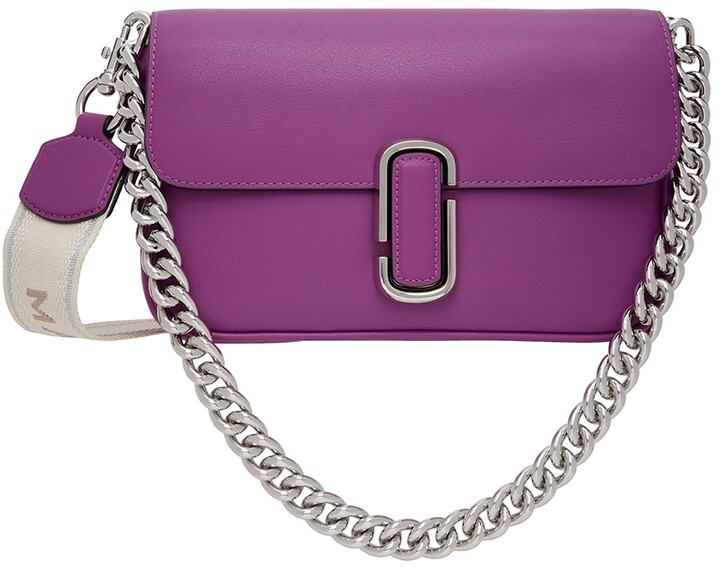 Marc Jacobs Purple 'The J Marc' Shoulder Bag - ShopStyle