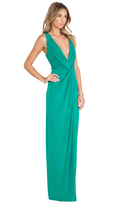 Thumbnail for your product : Halston Drape Front Gown