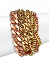 Thumbnail for your product : Giles & Brother Two-Tone Multi-Chain Bracelet