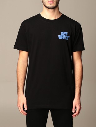 Off-White Off White Cotton T-shirt With Back Print - ShopStyle