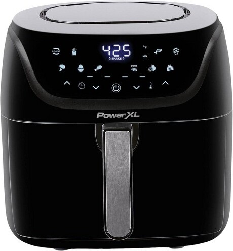 PowerXL PowerXL6qtVortexProPlastic/StainlessSteelAirfryerBlack:1500W,Nonstick,Dishwasher-Safe,12.5lbCapacity