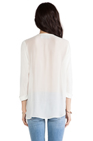 Thumbnail for your product : Dolan Rolled Sleeve Cross Front Blouse