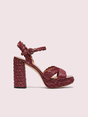 Kate Spade Disco Raffia Platform Sandals - ShopStyle