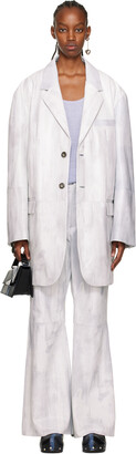 Acne Studios SSENSE Exclusive White Lambskin Jacket