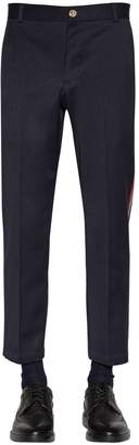 Thom Browne Unconstructed Wool Blend Chino Pants