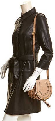 Chloé Marcie Mini Croc-Embossed Leather Shoulder Bag