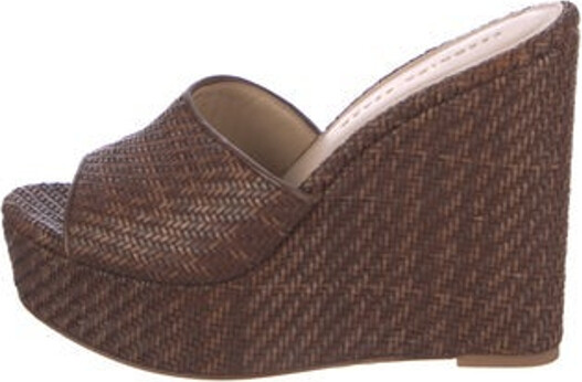 Veronica Beard Leather Espadrilles Brown Platform Unfortunately, due to restrictions, this item may not be eligible for shipping in all areas.