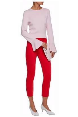 Alice + Olivia Faille Cotton-Blend Tapered Pants