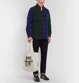 Polo Ralph Lauren Fun Slim-Fit Button-Down Collar Panelled Cotton-Corduroy Shirt
