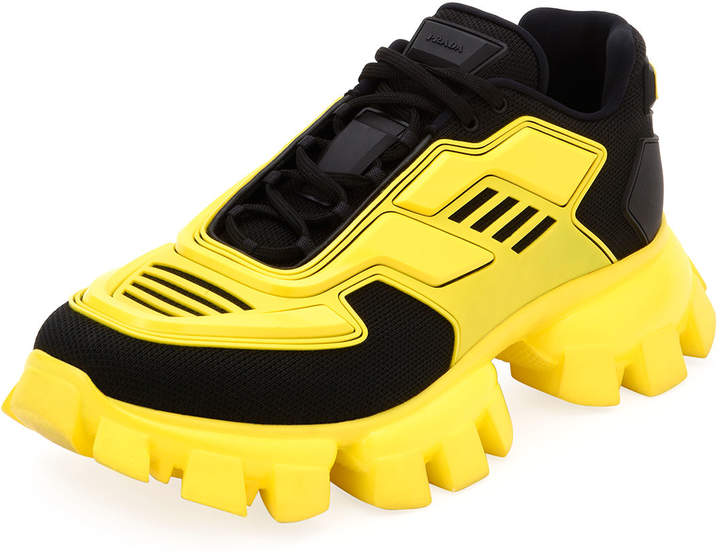 prada yellow sneakers