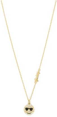 Juicy Couture Pave Smiley Face Wishes Necklace